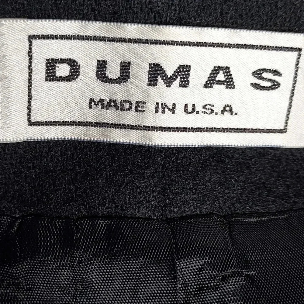 Dumas Womens Blazer 100% Pure Wool Zipper Closure Size 8 - Picture 13 of 14